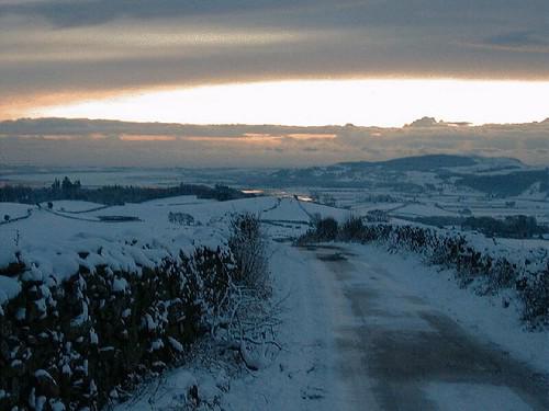 Winter sunset over the Duddon Estuary